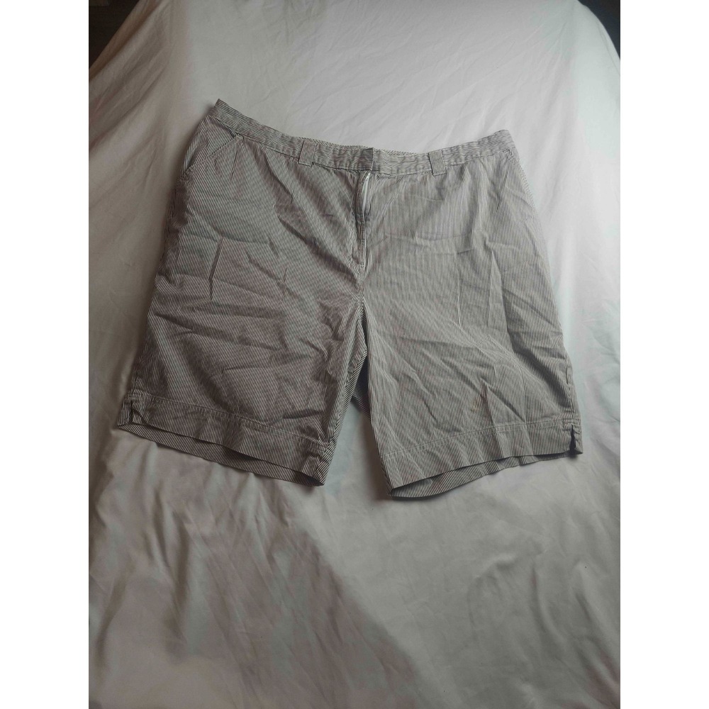 Kim Rogers Bermuda Shorts Womens 24W Striped Nautical Coastal Grandma Resortwear
